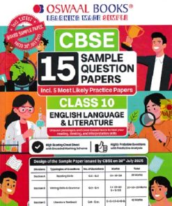 CBSE 15 SAMPLE QUESTION PAPERS Class- 10 ENGLISH LANGUAGE & LITERATURE 2026 | OSWAAL BOOKS