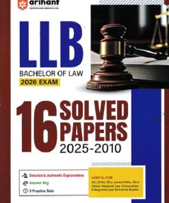 LLB Entrance Exam 2026 | 16 Solved Papers (2025-2010) | ARIHANT PUBLICATIONS