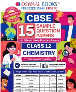 CBSE 15 SAMPLE QUESTION PAPERS Class- 12 CHEMISTRY 2026 | OSWAAL BOOKS