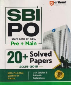 SBI PO (State Bank Of India) Pre & Main 20+ Solved Papers (2025-2015)  | Arihant Publications