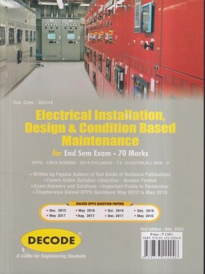 DECODE ELECTRICAL INSTALLATION, DESIGN & CONDITION BASED MAINTENANCE