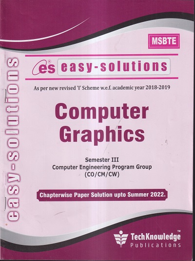 EASY-SOLUTIONS COMPUTER GRAPHICS (COMPUTER ENGINEERING SEM 3) MSBTE- I ...