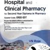 HOSPITAL AND CLINICAL PHARMACY (DIPLOMA IN PHARMACY 2ND YEAR) | V.N. RAJE | CBS