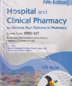 HOSPITAL AND CLINICAL PHARMACY (DIPLOMA IN PHARMACY 2ND YEAR) | V.N. RAJE | CBS
