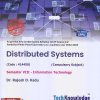 DISTRIBUTED SYSTEMS (IT SEM 8) SPPU | DR. RAJESH D. KADU | TECHKNOWLEDGE PUBLICATIONS