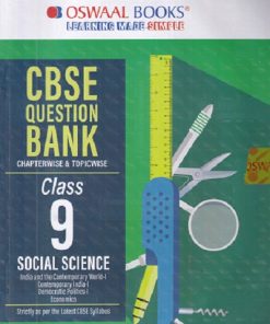CBSE QUESTION BANK (CHAPTERWISE & TOPICWISE) SOLVED PAPERS 2026 EXAM CLASS- 9th SOCIAL SCIENCE | OSWAAL BOOKS