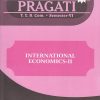 PRAGATI - INTERNATIONAL ECONOMICS-2 (Third Year B.Com. - Semester 6)