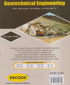 DECODE GEOTECHNICAL ENGINEERING SPPU 2019 (CIVIL ENGG. SEM IV) | TECHNICAL PUBLICATIONS