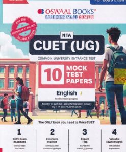 NTA CUET (UG) (COMMON UNIVERSITY ENTRANCE TEST) 10 MOCK TEST PAPERS 2025 ENGLISH | OSWAAL BOOKS