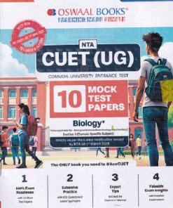 NTA CUET (UG) (COMMON UNIVERSITY ENTRANCE TEST) 10 MOCK TEST PAPERS 2025 BIOLOGY | OSWAAL BOOKS