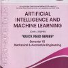 EASY-SOLUTIONS ARTIFICIAL INTELLIGENCE AND MACHINE LEARNING (MECH/AUTO SEM 6) SPPU | TechKnowledge Publications