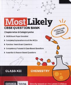 MOST LIKELY CBSE QUESTION BANK (Chapterwise & Categorywise) 2026 Class XII/Class 12th CHEMISTRY | Oswal Gurukul