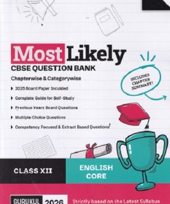 MOST LIKELY CBSE QUESTION BANK (Chapterwise & Categorywise) 2026 Class XII/Class 12th ENGLISH CORE | Oswal Gurukul