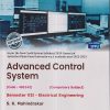 ADVANCED CONTROL SYSTEM (Electrical Engg. Sem 7) SPPU | S.K. MAHINDRAKAR | TechKnowledge Publications