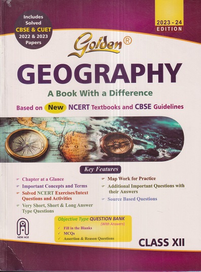 GOLDEN GEOGRAPHY A Book With A Difference CBSE 2024 Class XII Class   9788122484397 001 