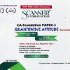 SCANNER CA FOUNDATION Paper-3 QUANTITATIVE APTITUDE  | AMAR OMAR, RASIKA GOENKA, NISHANT KUMAR | Shuchita Prakashan