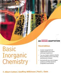 BASIC INORGANIC CHEMISTRY | F. ALBERT COTTON, GEOFFREY WILKINSON, PAUL L. GAUS | Wiley