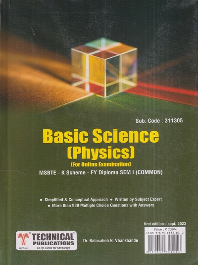 BASIC SCIENCE-PHYSICS (FE Diploma Sem-I) MSBTE (K Scheme) | DR ...