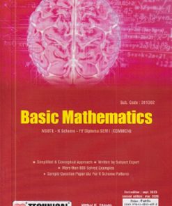 BASIC MATHEMATICS (FY Diploma Sem-I) MSBTE (K Scheme) | VITTHAL B. SHINDE, VINAYAK K. NIRMALE, SACHIN B. YEDE | Technical Publishers
