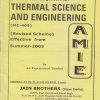 THERMAL SCIENCE AND ENGINEERING (Summer 2022) AMIE | Jain Brothers
