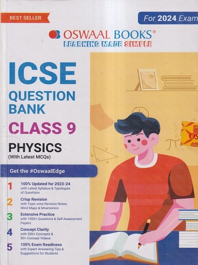 ICSE QUESTION BANK Class 9 PHYSICS 2024 OSWAAL BOOKS Pragationline Com   BS11983 