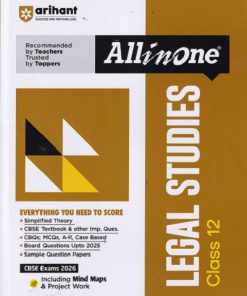 ALL IN ONE LEGAL STUDIES CBSE Class 12th | Arihant Publications
