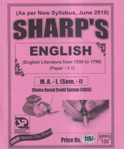 ENGLISH (English Literature From 1550 to 1798) M.A.-I (SEM I) | Sharp's Notes