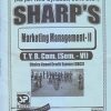 MARKETING MANAGEMENT-II 2021 (T.Y.B.Com. Sem. VI) | Sharp Publications