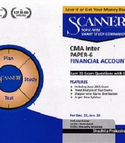SCANNER  CMA INTER  PAPER-6  Financial Accounting |  Shuchita Prakashan
