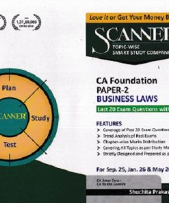 SCANNER CA FOUNDATION  PAPER-2 BUSINESS LAWS | Shuchita Prakashan
