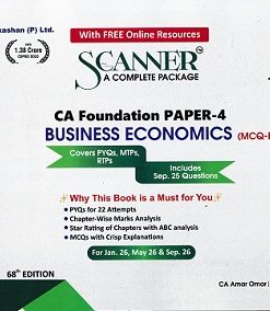 SCANNER  CA FOUNDATION  Paper-4  Business Economics | CA Amar Omar , CA Rasika Goenka | Shuchita Prakashan