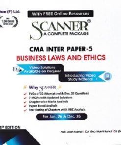 SCANNER CMA INTER GROUP-I  PAPER-5  Business Laws and Ethics | Shuchita Prakashan