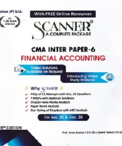 SCANNER  CMA INTER GROUP-I  PAPER-6  Financial Accounting |  Shuchita Prakashan