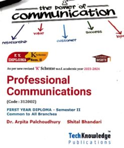 Professional Communications For MSBTE K Scheme Semester 2 Common to All Branches | Dr. Arpita Palchoudhury, Shital Bhandari | TechKnowledge Publications
