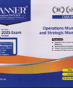 SCANNER CMA INTER GROUP-II  PAPER-9  Operations Management and Strategic Management | Shuchita Prakashan