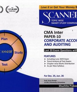 SCANNER CMA INTER GROUP-II  PAPER-10  Corporate Accounting and Auditing  | Shuchita Prakashan