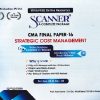 SCANNER CMA FINAL GROUP-III  PAPER-16  Strategic Cost Management | Shuchita Prakashan