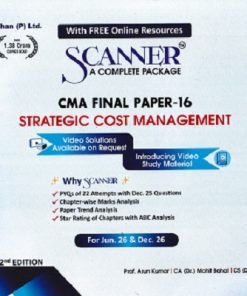 SCANNER CMA FINAL GROUP-III  PAPER-16  Strategic Cost Management | Shuchita Prakashan