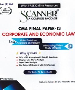SCANNER CMA FINAL GROUP-III  PAPER-13  Corporate and Economic Laws | Shuchita Prakashan