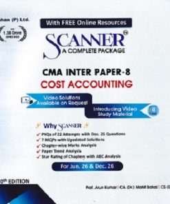 SCANNER CMA INTER GROUP-I  PAPER-8  Cost Accounting  | Shuchita Prakashan