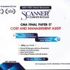 SCANNER CMA FINAL GROUP-IV PAPER-17  Cost and Management Audit | Shuchita Prakashan