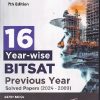 BITSAT 16 PREVIOUS YEAR WISE SOLVED PAPERS 2024-2009 I DISHA