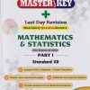 MASTER KEY MATHEMATICS & STATISTICS PART I STANDARD XII I CHETANA