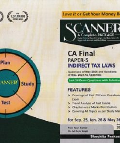 SCANNER CA FINAL  PAPER 5 INDIRECT TAX LAWS | ARUN KUMAR | SHUCHITA