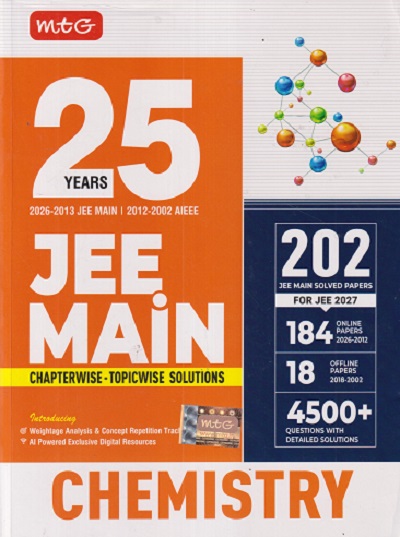 25 YEARS JEE MAIN CHEMISTRY CHAPTERWISE TOPICWISE SOLUTION | MTG
