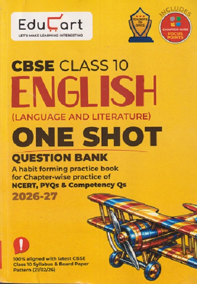 ONE SHOT QUESTION BANKS ENGLISH CBSE CLASS 10 2026-2027 | EDUCART
