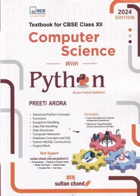 TEXTBOOK FOR CBSE COMPUTER SCIENCE WITH PYTHON CLASS XII 2023 | PREETI ...