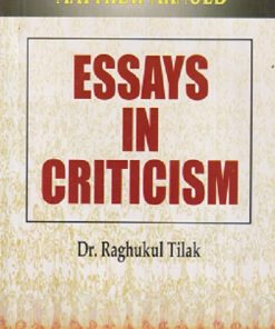 ESSAYS IN CRITICISM |  MATTHEW ARNOLD | RAMA BROTHERS