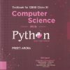 TEXTBOOK FOR CBSE CLASS 11TH COMPUTER SCIENCE WITH PYTHON | PREETI ARORA | SULTAN CHAND