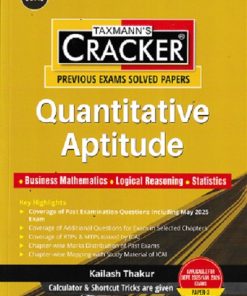 TAXMANNS CRACKER PREVIOUS EXAM SOLVED PAPERS QUANTITATIVE APTITUDE | KAILASH THAKUR | TAXMAN
